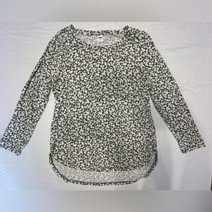 Old Navy Green Floral Blouse
